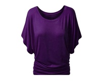 T-shirt décontracté ample sans manches pour femme grande taille, motif tie-dye plumes brodées, sequins et diamants, 100% coton biologique, avec logo