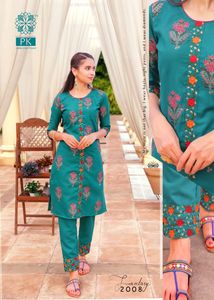 Conjuntos de Pantalón de algodón para mujer, ropa informal con estampado y bordado, moda de diseñador, venta al por mayor, barato - Product Image 5