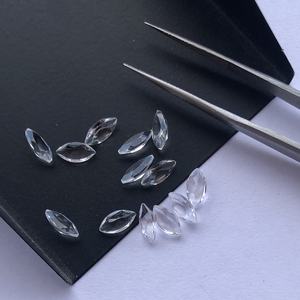 พลอยโทแพซสีขาวธรรมชาติ4มม. 6มม. 8มม. หินกึ่งมีค่าสำหรับการตั้งค่าเครื่องประดับออนไลน์ขายส่งจำนวนมาก - Product Image 2