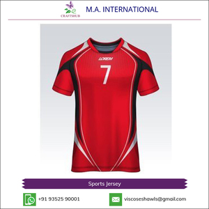 เสื้อเจอร์ซีย์กีฬาแบบสวมใส่สบาย คอวี แขนสั้น ทรงปกติ ออกแบบเองได้ตามสั่ง ขายส่ง - Product Image 4