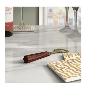 New Decorating High Quality <b>Bottle</b> Metal Golden Finishing <b>Opener</b> With Wooden Grip Handle for Sale - Product Image 1