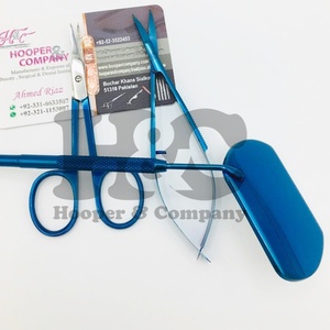 Micro ciseaux à ressort en acier inoxydable personnalisés Ciseaux à cuticules pour manucure Ciseaux de couture pour broderie durable Joli miroir carré - Product Image 6