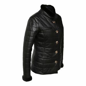 Veste de motard unisexe, en cuir de mouton, fermeture à glissière, couleur noire, pour motard, toutes les couleurs, fabriqué au Pakistan - Product Image 3