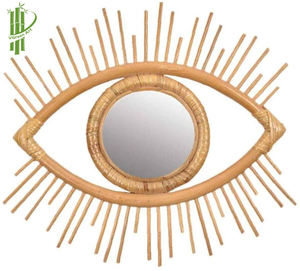 Miroir mural rond décoratif fait à la main, miroir suspendu pour décoration, prix bas, 20 pièces - Product Image 4