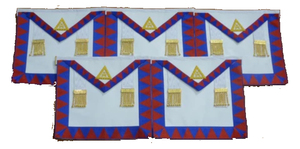 Masonic Regalia Royal Arch Delantal Sash Grand Rank Delantal de cuero con bordado de piel de cordero rico e insignia magnética para coser - Product Image 5