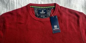 Nouveauté Pull en maille plate de qualité supérieure de marque, séchage rapide, anti-froissement, respirant, automne, polyester/coton - Product Image 3