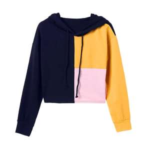 Sweat à capuche en coton uni pour femmes, vêtement féminin, molleton, couleur unie, tendance, de grande qualité, streetwear, - Product Image 1