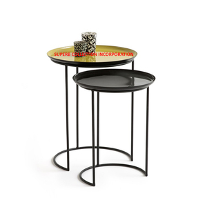 Mesa auxiliar de anidación decorativa para interiores de lujo para sala de estar más vendida y de alta calidad al por mayor - Product Image 1