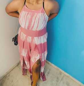 Combinaison longue style Boho pour femme, vêtement à la mode, taille libre, Tie Dye, bretelles Spaghetti, pantalon, collection 2023 - Product Image 3