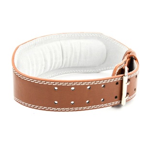 Adjustable Fitted Gym <b>Weight</b> Lifting Belt Heavy Duty Genuine Leather Bodybuilding Belts Standard International <b>Training</b> - Product Image 3
