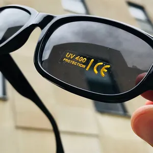 ロゴ用カスタムオーバルクリアサングラス眼鏡ラベルステッカー