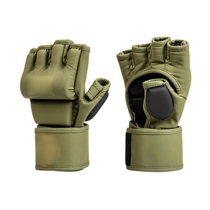 Kick Half Fingers Leather Men's Boxing MMA Gloves for Training With Discount Rate - Product Image 1