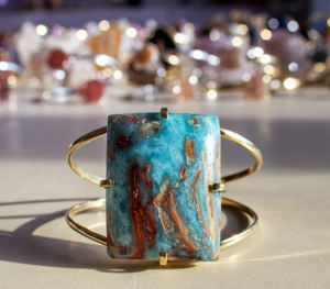 Pulseras de Larimar Natural al por Mayor, Conjunto de Joyería Elegante - Product Image 1