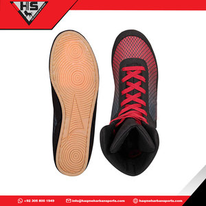 Chaussures de boxe en cuir de haute qualité pour homme, souliers professionnels pour entraînement et boxe, nouvelle collection - Product Image 3