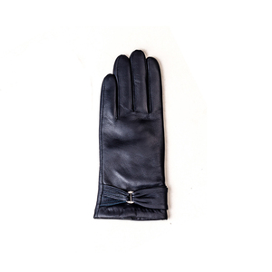 Gants en cuir doublés thermiquement, à motif rayé, confortables, compatibles écran tactile, avec fonction de détection d'aiguille, pour usage quotidien - Product Image 2