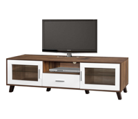 Meuble TV contemporain pour salon, style moderne, meubles de Malaisie, portes, tiroirs, verre, MDF, bois, support TV, usage hôtelier et domestique, modèle Essence