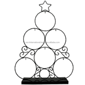 Ornamento colgante de alambre de Metal para Navidad, soporte de exhibición de árbol, Halloween, negro - Product Image 6