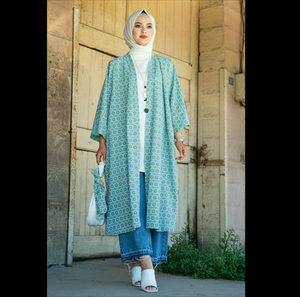 Nueva temporada mujer Dubai árabe musulmán islámico moda alta calidad turco Kaftan túnica Kimono Abaya vestido adultos incluyendo Hijab - Product Image 1