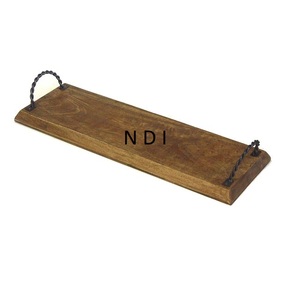 Rectangular Shape Handmade Designer <b>Snacks</b> & Water Serving <b>Trays</b> With Handles Decor for Hotel & Restaurant Usage - Product Image 1