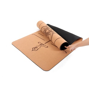 <span class=keywords><strong>Corcho</strong></span> <span class=keywords><strong>de</strong></span> goma, etiqueta privada personalizada, respetuoso con el medio ambiente, TPE Natural, <span class=keywords><strong>esterilla</strong></span> <span class=keywords><strong>de</strong></span> Yoga orgánica, venta al por mayor - Product Image 6