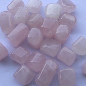 Pierre de Quartz Rose Rose Naturel Poli Pépites de Pierres Précieuses pour la Fabrication de Bijoux Collier Bracelet Bague Alibaba 20mm 30mm - Product Image 4