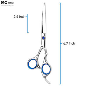 Tijeras afiladas de último diseño, tijeras de peluquero, tijeras profesionales de acero inoxidable de alta calidad, logotipo de embalaje sostenible - Product Image 5