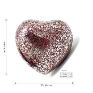 Brass Heart Shape Funeral Urn with Stand Small Metal <b>Keepsake</b> Urn <b>for</b> <b>Ashes</b> Memorial Pet Casket - Product Image 3