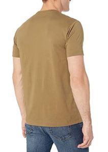 Camiseta de Hombre de Algodón/Poliéster Premium, Tejido de Punto de Alta Calidad, Color Sólido, Personalizable con Logotipo, al por Mayor, Marrón, Ligera y Transpirable - Product Image 5