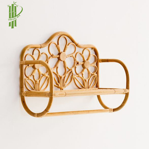 Wholesale Best Handmade Rattan <b>Wall</b> <b>Shelf</b>/Rack Classic Art Deco Style <b>Bamboo</b> Material for Decoration Hanging in Vietnam - Product Image 4