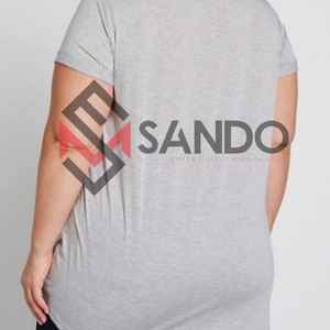 T-shirt Long pour femmes, mode, impression personnalisée, manches courtes, t-shirt robe, vêtements décontractés, personnalisé, été XXL, coton occidental - Product Image 6