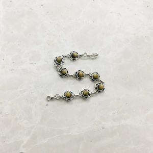 925 <b>Sterling</b> <b>Silver</b> Handmade Durable <b>Bracelet</b> Yellow Tiger Eye Cabochon Fashion Jewelry Unisex <b>Women</b> Wedding Gift Party - Product Image 4