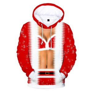 <b>Mens</b> Womens Christmas Long Sleeve Pullover Hooded Hoodie <b>Jumper</b> Blouse <b>Xmas</b> Tops - Product Image 2