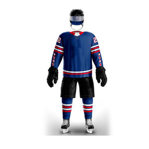 Maillots de hockey sur glace à manches longues pour hommes 2024, respirants, 100% polyester, design personnalisé, ensembles de vêtements de sport, nom d'équipe OEM - Product Image 2