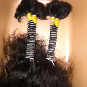 Perruque remy naturelle ondulée sans offre promotionnelle, qualité parfaite, en vrac, cheveux humains de qualité supérieure - Product Image 2