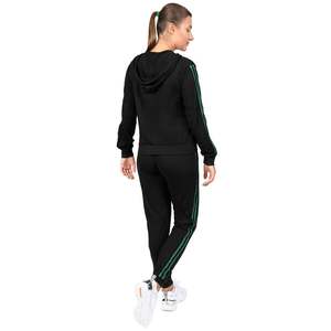 Conjuntos personalizables de 2 piezas para mujer, talla XL, pantalones cortos ajustados de poliéster con capucha, cierre de cremallera, chándal sostenible - Product Image 3