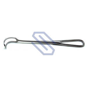 Retractor de Tiroides Azul Plateado de 8.75 Pulgadas, Instrumento Quirúrgico Veterinario Manual de Acero Inoxidable, Fuente de Alimentación - Product Image 1