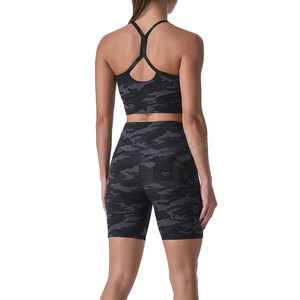 Shorts de gymnastique moulants et personnalisés, taille haute, pour femmes, vêtements de Fitness et de Yoga, vente en gros, - Product Image 5