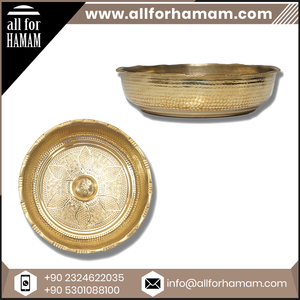 Cuenco de hammam turco tradicional de Color latón Natural ecológico de calidad superior cuencos de baño elegantes para baño de Hotel familiar - Product Image 5