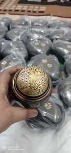 BRASSWORLD INDE Style américain chat noir gravé visage crémation urne en laiton fournitures funéraires pour animaux de compagnie - Product Image 3