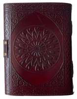 Carnet d'adresses en cuir fait main à couverture rigide, design Ouija, fermoir Wiccan, livre de sorts celtique païen de sorcellerie, 100 feuilles