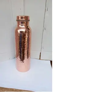 custom made copper bottles in a variety of patterns suitable for gifting and for home stores