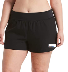 Short de bain avec fermeture élastique en Polyester et Spandex, vêtement de surf pour femmes, élément solide, avec fermeture élastique, en Nylon, article importé - Product Image 5