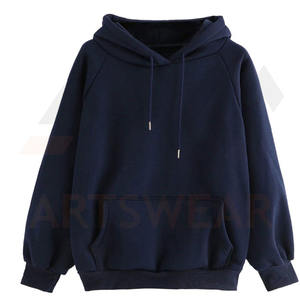 Sudadera con capucha personalizada al por mayor logotipo bordado transpirable hombres pulóver 100% algodón polar azul marino Color Hombre Sudaderas con capucha 2025 - Product Image 1