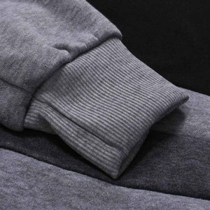 Sweat à capuche zippé unisexe personnalisé pour homme, coupe classique, 100 % polyester, teint uni, style hip-hop, vêtements de rue d'hiver - Product Image 6