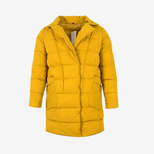 Chaqueta acolchada de Invierno para mujer, abrigo de bombardero transpirable, logotipo bordado, patrón sólido, forro de lana de nailon sostenible - Product Image 6