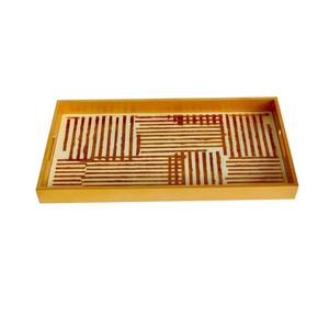 Nouveauté Plateau de service rectangulaire en bois pour la restauration, les hôtels et les traiteurs, pour servir des aliments et des boissons - Product Image 1