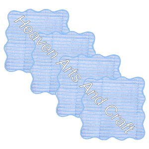 Servilletas decorativas con estampado de mano, 4 unidades - Product Image 6