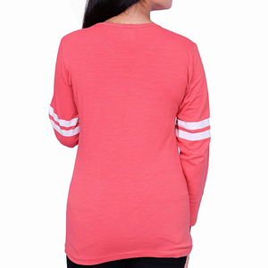 Camisetas informales de manga larga de invierno de algodón de la mejor calidad 2025 para mujer, logotipo personalizado, botón ecológico de ajuste Regular - Product Image 2