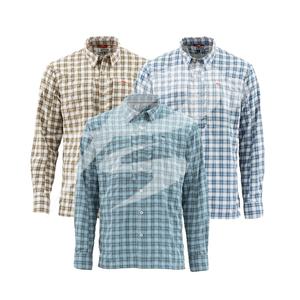 Chemise de pêche à manches longues pour homme et femme, 100% coton, grande taille, respirante, de haute qualité, à carreaux See Land Warwick, col rabattu - Product Image 5