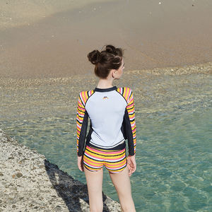 Traje de Baño de Dos Piezas con Mangas Largas, 84% Poliéster + 16% Elastano, Colores y Tallas Personalizadas S-3L MARIUM MAR-19831 - Product Image 5